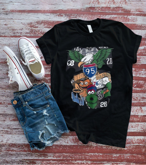 Dunphy 215 Tattoo Philadelphia Eagles I-95 76ers 26ers Liberty Bell Fanatic T-Shirt