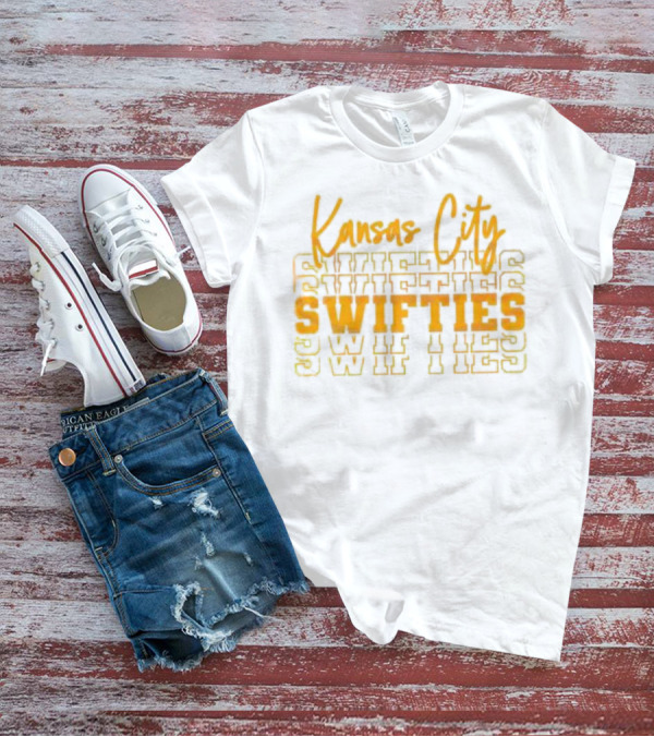 Kansas City Swifties Bold Layered Typography T-Shirt