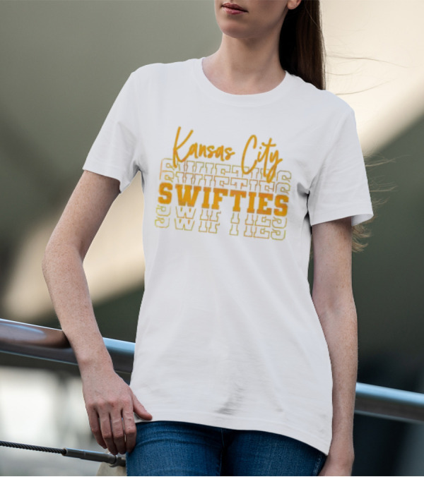 Kansas City Swifties Bold Layered Typography T-Shirt
