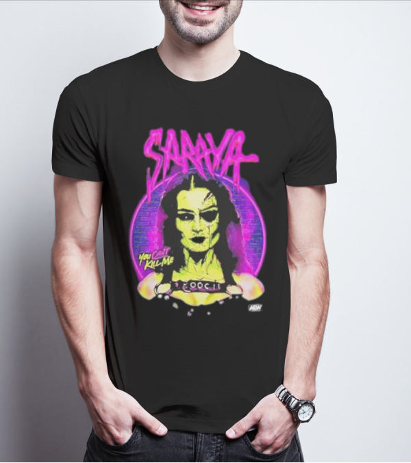 Saraya You Can't Kill Me Neon Halloween T-Shirt