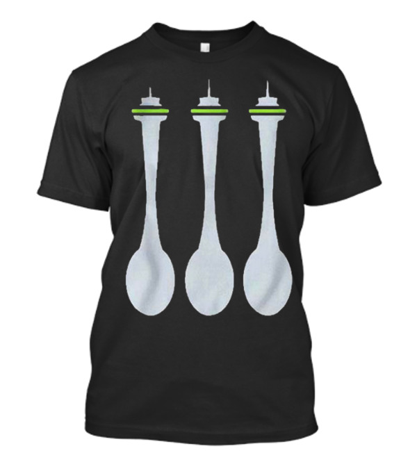 Seattle Spoon Space Needle Trio T-Shirt