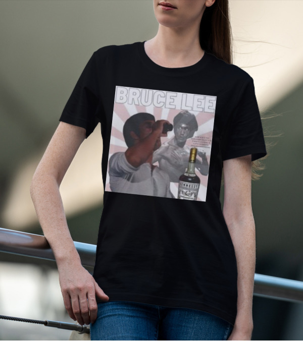 Bruce Lee Hennessy Drink Parody With Martial Arts Legend T-Shirt