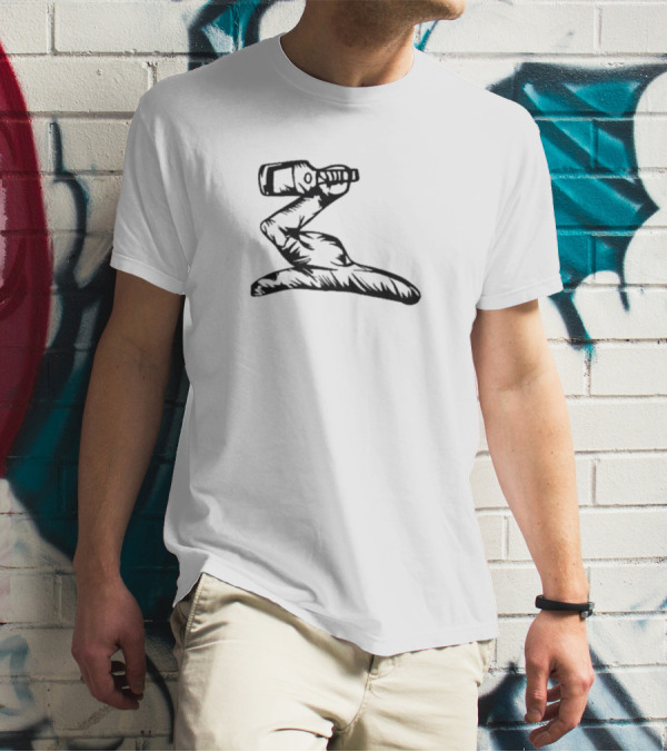 Henny Arm Bottle Holding Gesture T-Shirt