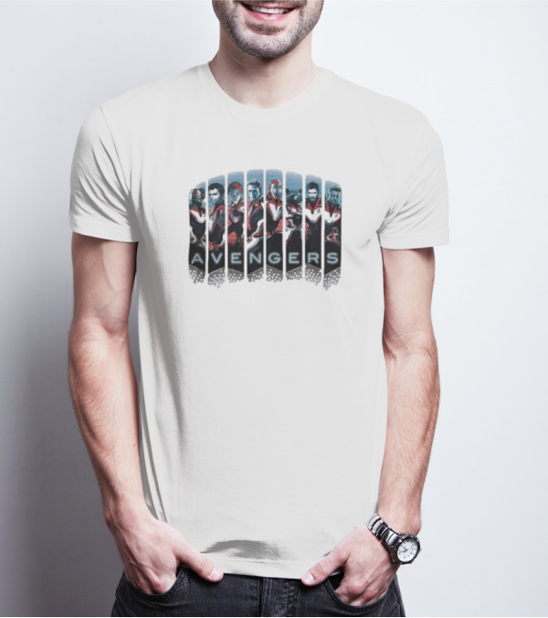 Marvel Comics Avengers Iconic Character Lineup T-Shirt