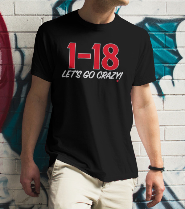 Minnesota Golden Gophers 1-18 Let's Go Crazy Fan T-Shirt