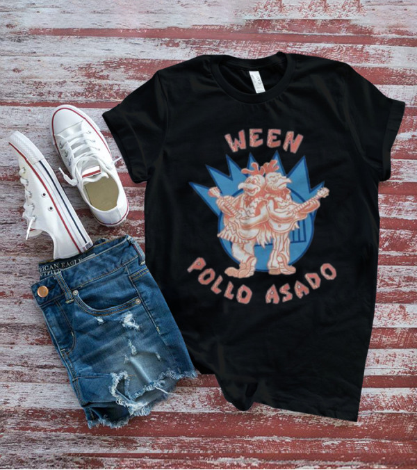 Ween Pollo Asado Guitar Playing Chickens T-Shirt