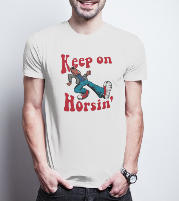 Hiphop Bojack Horseman Keep On Horsin' Retro Cartoon T-Shirt
