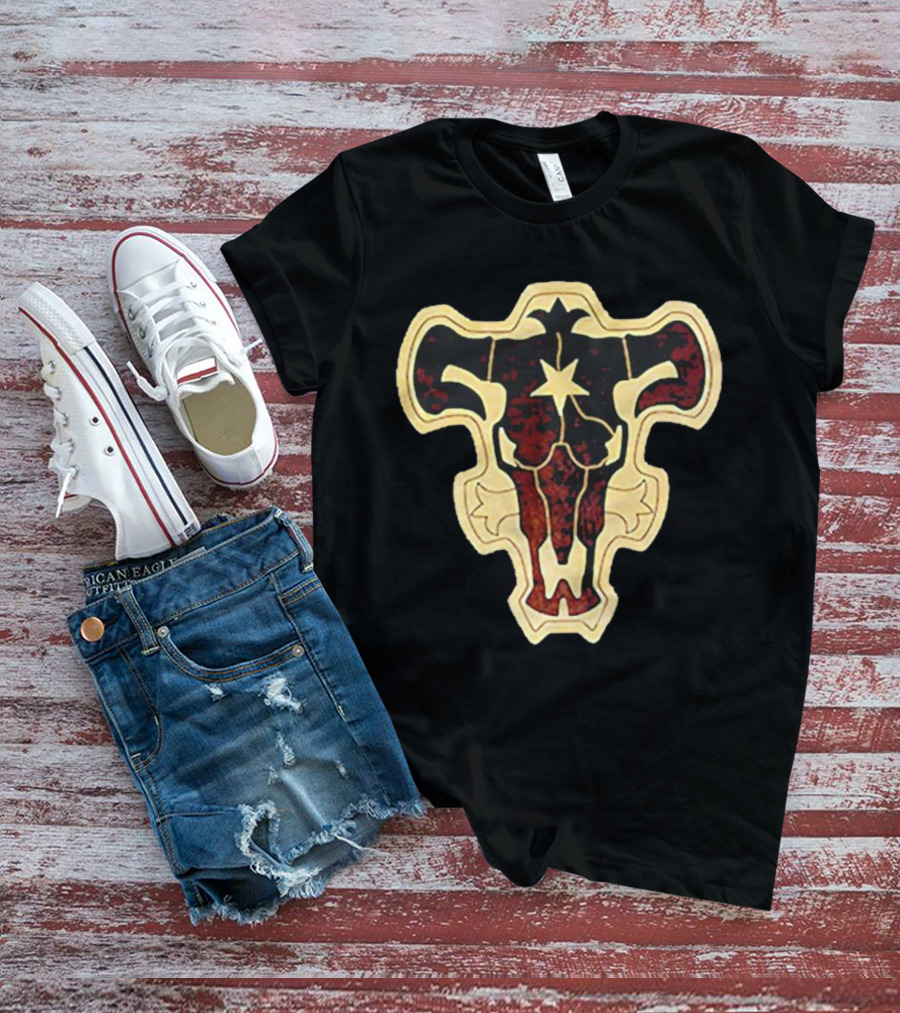 Zora Ideale Bull Emblem Black Clover BC Series T-Shirt