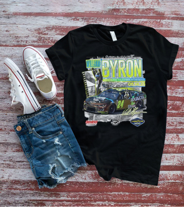 Darlington Winner William Byron 100 Wins Number 24 Chevrolet Axalta Goodyear 400 05.14.23 T-Shirt