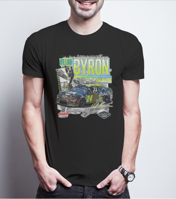 Darlington Winner William Byron 100 Wins Number 24 Chevrolet Axalta Goodyear 400 05.14.23 T-Shirt