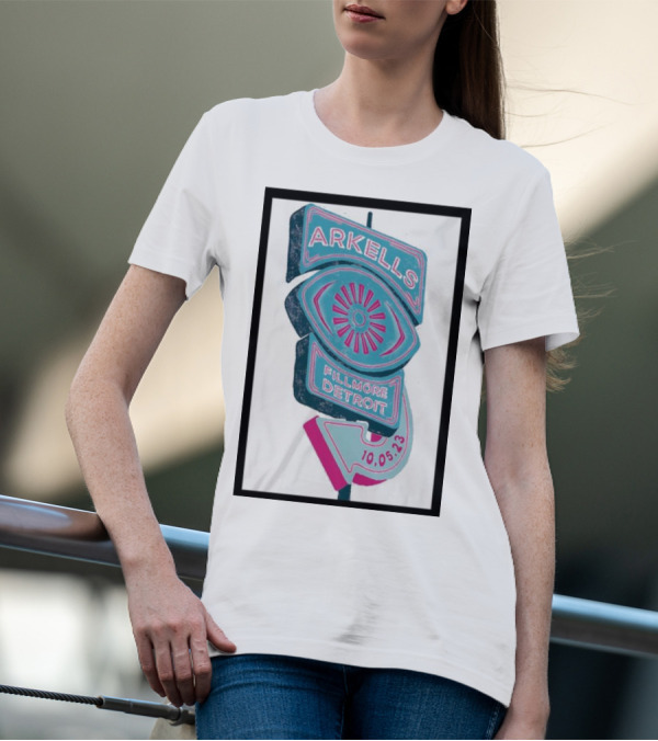 Arkells Fillmore Detroit 10.05.23 Tour Sign T-Shirt