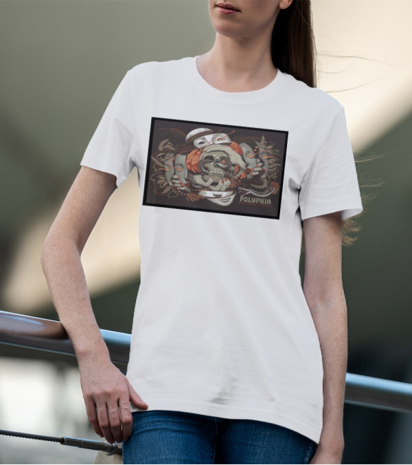 Polyphia Skull And Octopus Artwork October 5th T-Shirt