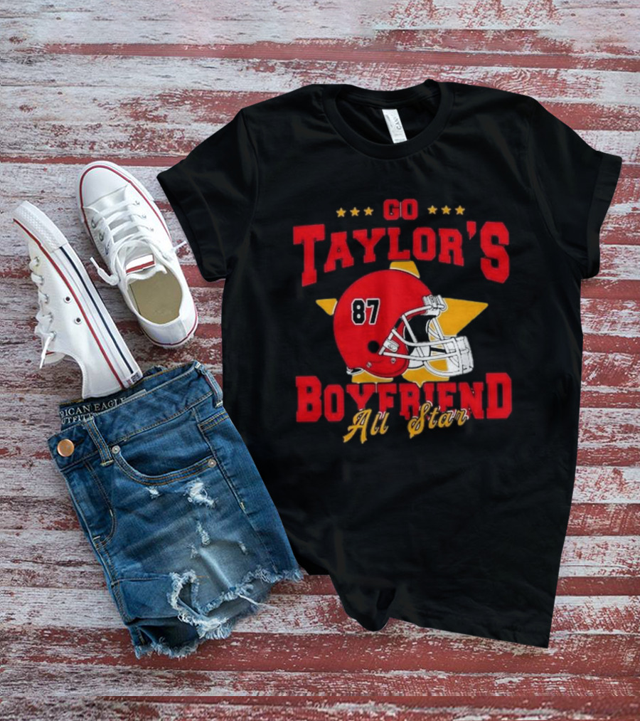 Go Taylor’s Boyfriend All Star Football Helmet 87 T-Shirt