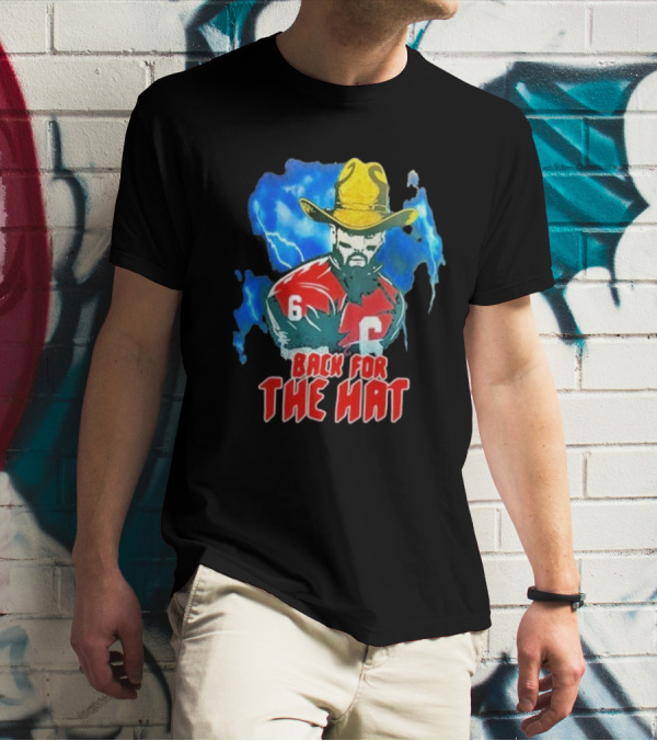 Back For The Hat Number 6 Cowboy Lightning T-Shirt