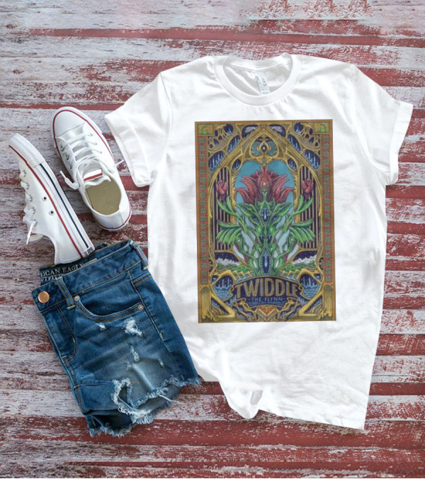Twiddle The Flynn Burlington Tour Psychedelic Floral Art Deco T-Shirt