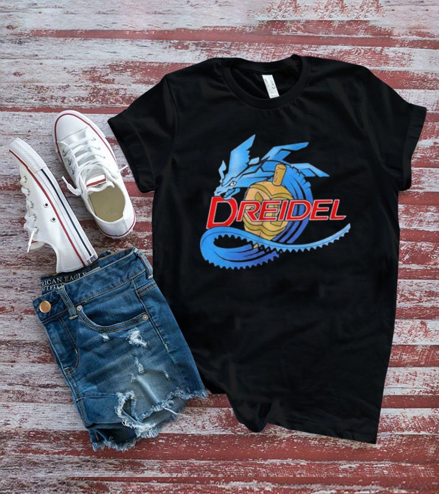 Dreidel Blue Dragon Fusion T-Shirt