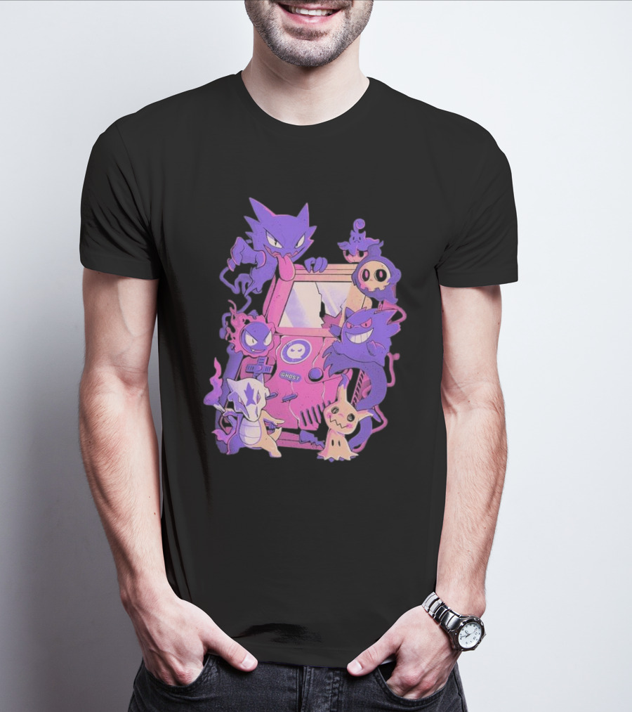 Pokemon Ghost Game Arcade T-Shirt