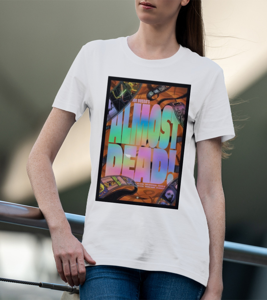 Joe Russo's Almost Dead Colorful Film Strip October 14 Concert T-Shirt