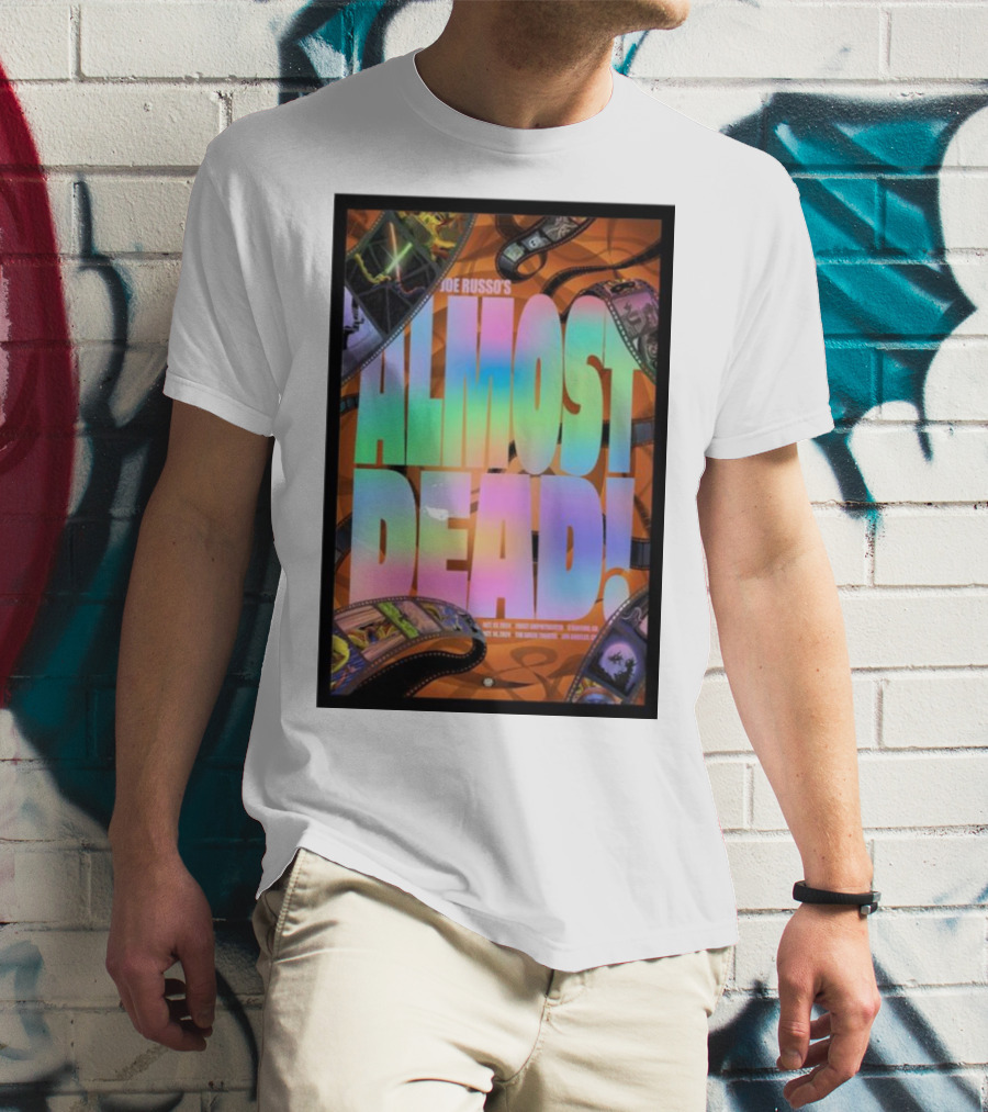 Joe Russo's Almost Dead Colorful Film Strip October 14 Concert T-Shirt