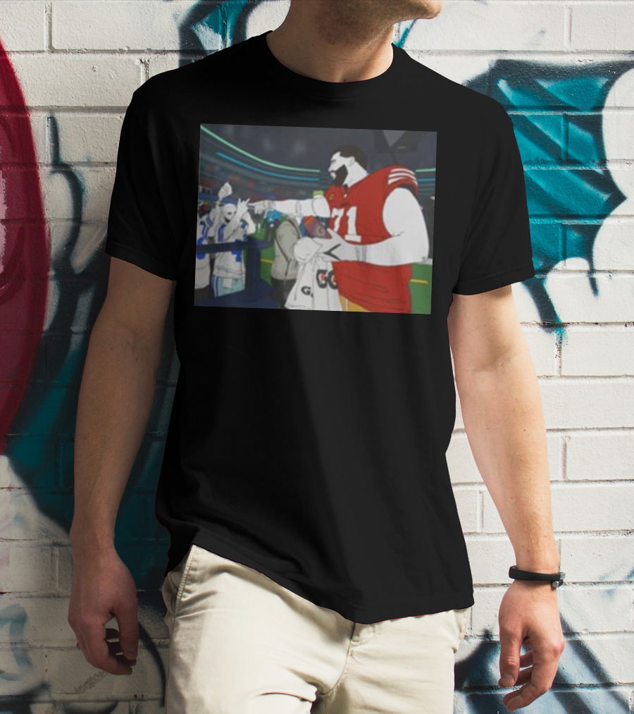 Trent Williams 71 San Francisco Vs Dallas Cowboys Interaction Meme T-Shirt