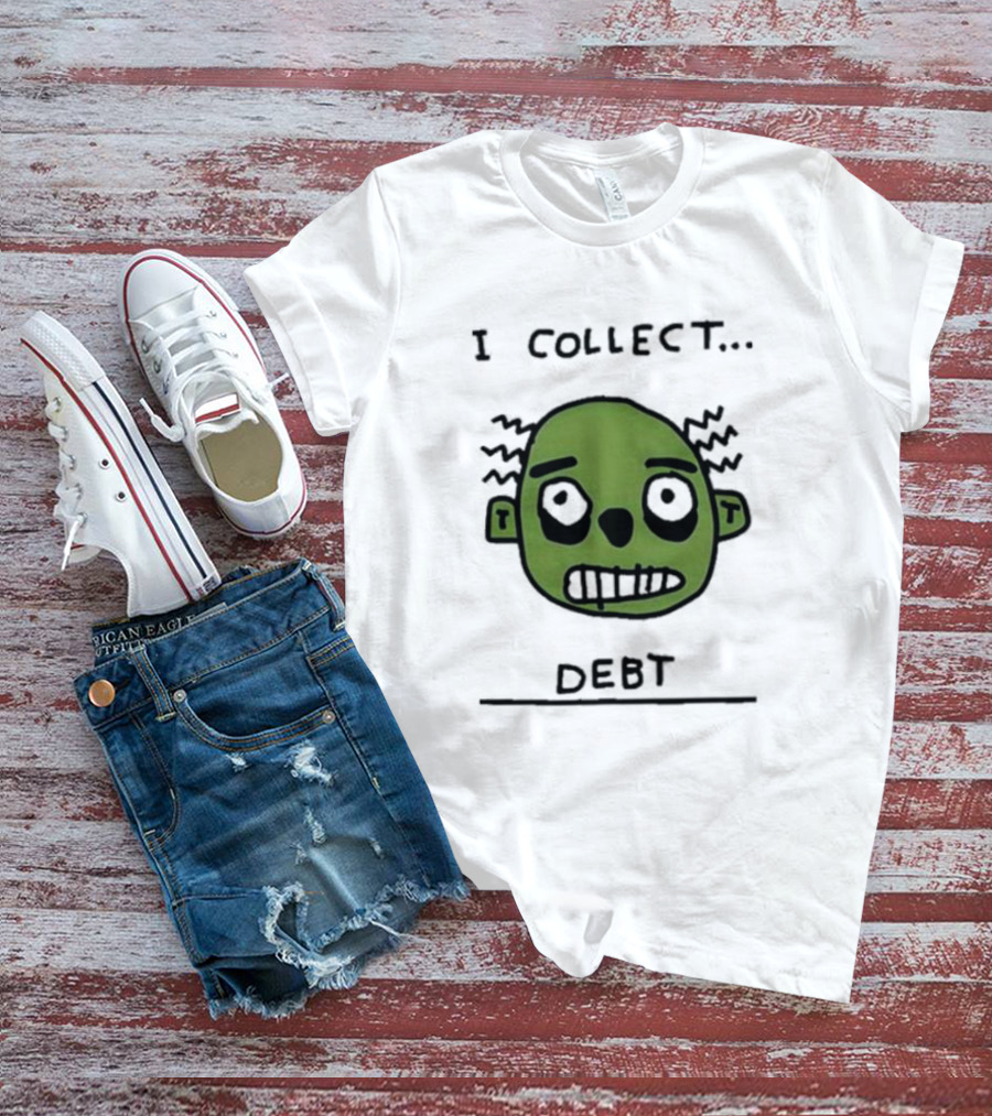 Zoe Bread Merch I Collect Debt Zombie Face T-Shirt