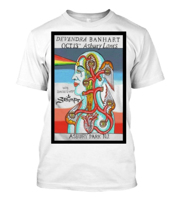 Devendra Banhart October 13 Asbury Lanes Asbury Park NJ With Special Guest Soma T-Shirt