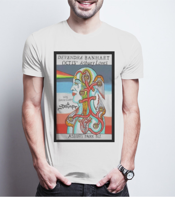 Devendra Banhart October 13 Asbury Lanes Asbury Park NJ With Special Guest Soma T-Shirt