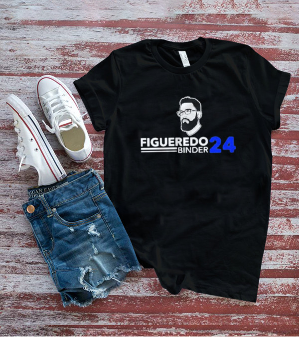 Figueredo Binder 24 Bold Blue Number Bearded T-Shirt