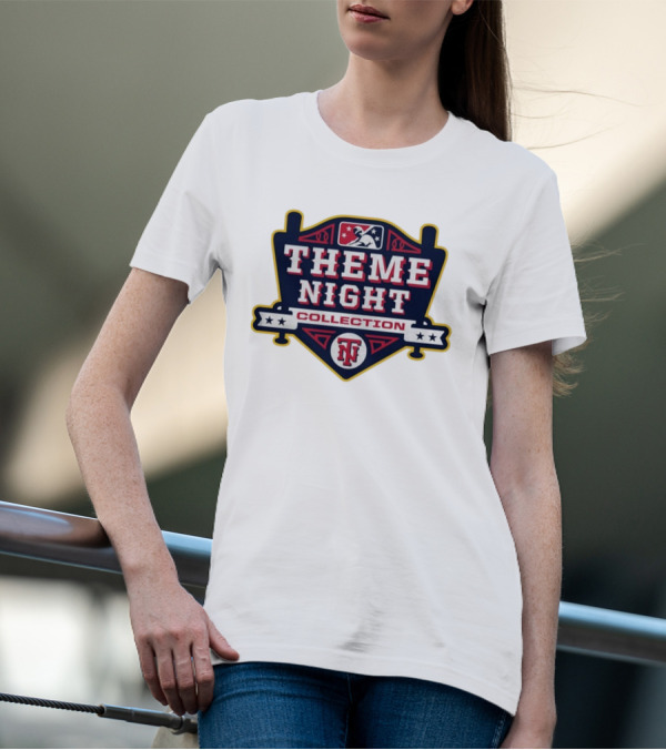 MLB Theme Night Collection Emblem With Baseball Bat Icon And Stars T-Shirt
