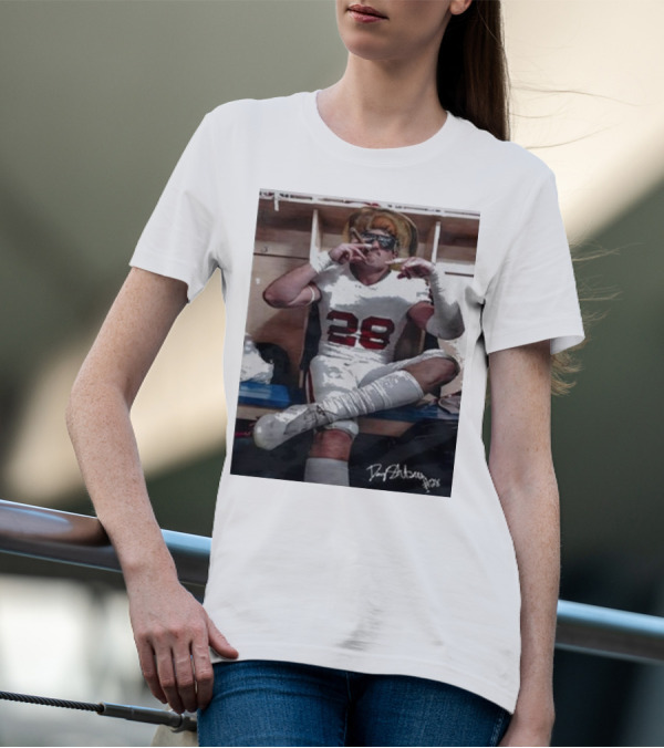 Oklahoma Only Fears God Texas Fears Oklahoma Danny Stutsman Football Locker Room Number 28 T-Shirt