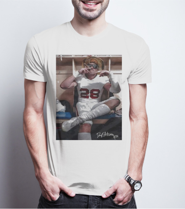 Oklahoma Only Fears God Texas Fears Oklahoma Danny Stutsman Football Locker Room Number 28 T-Shirt