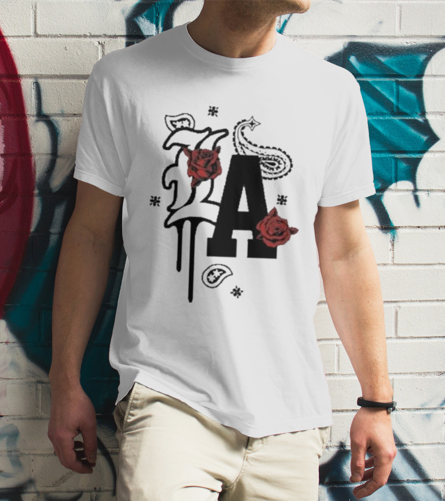 LA Drip Roses Bandana T-Shirt