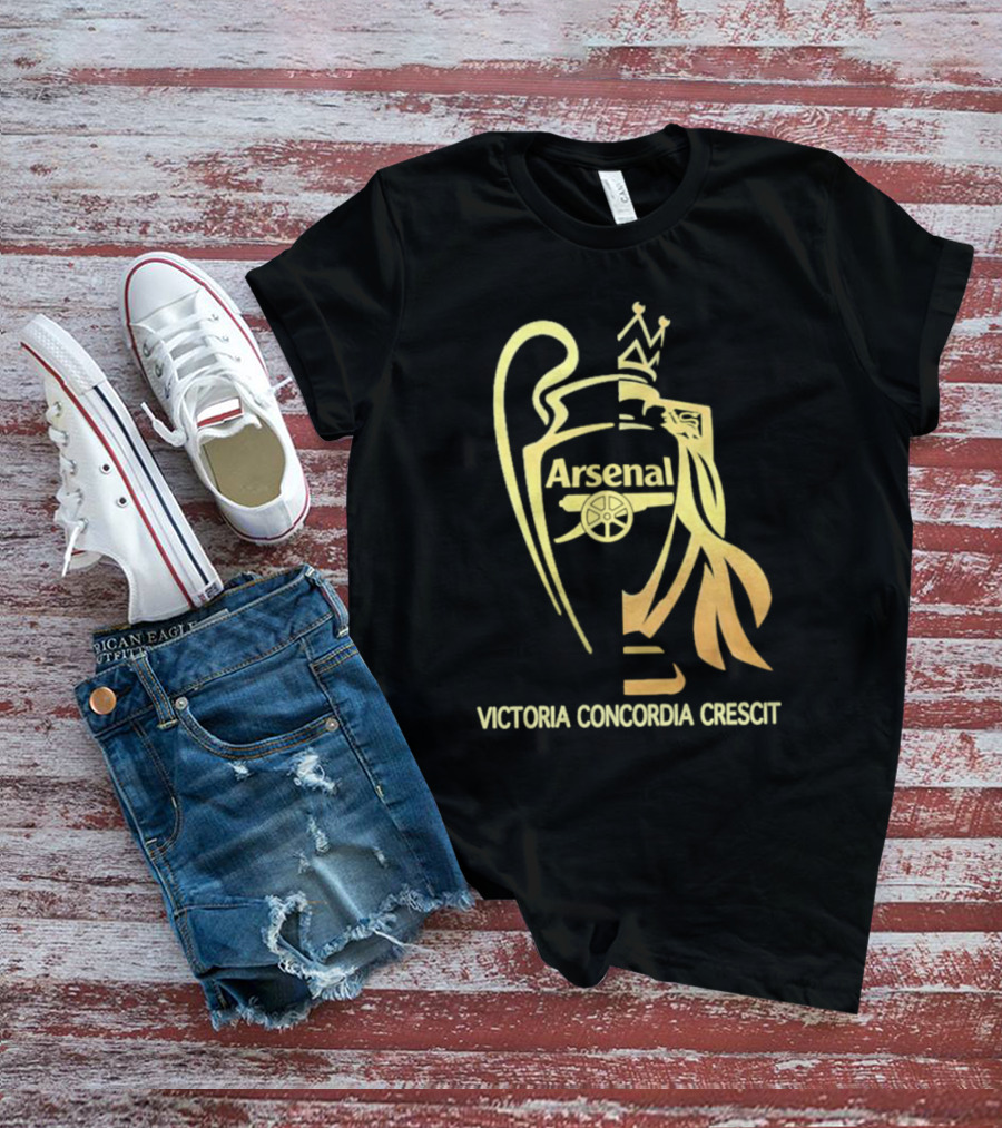 Arsenal Victoria Concordia Crescit Trophy T-Shirt