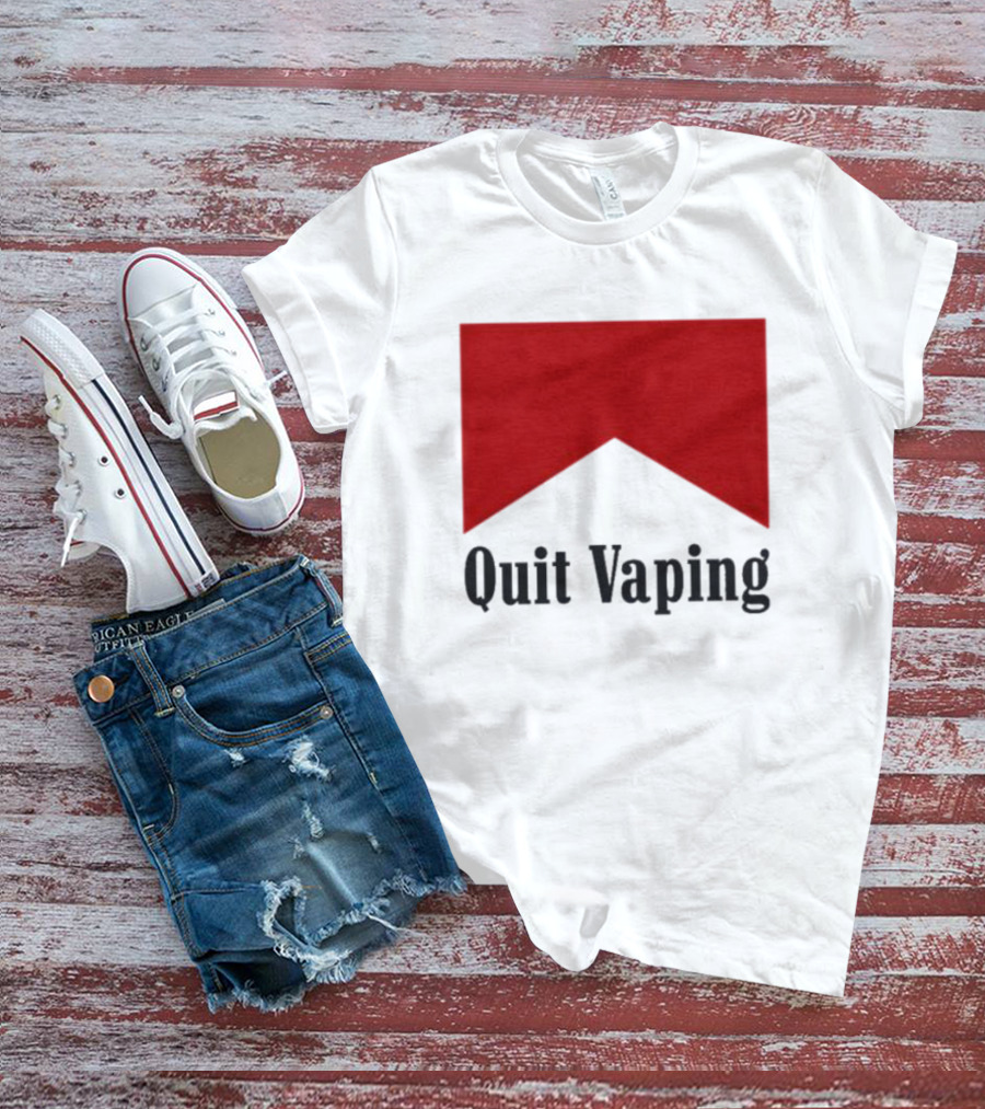 Marlboro Red Chevron Quit Vaping T-Shirt