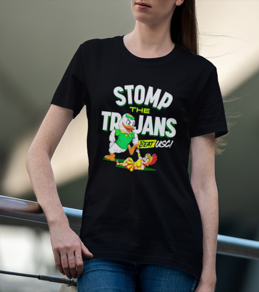 Oregon Ducks Stomp The Trojans Beat USC Victory T-Shirt