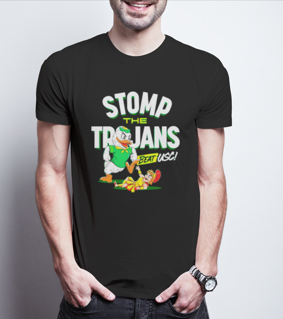 Oregon Ducks Stomp The Trojans Beat USC Victory T-Shirt