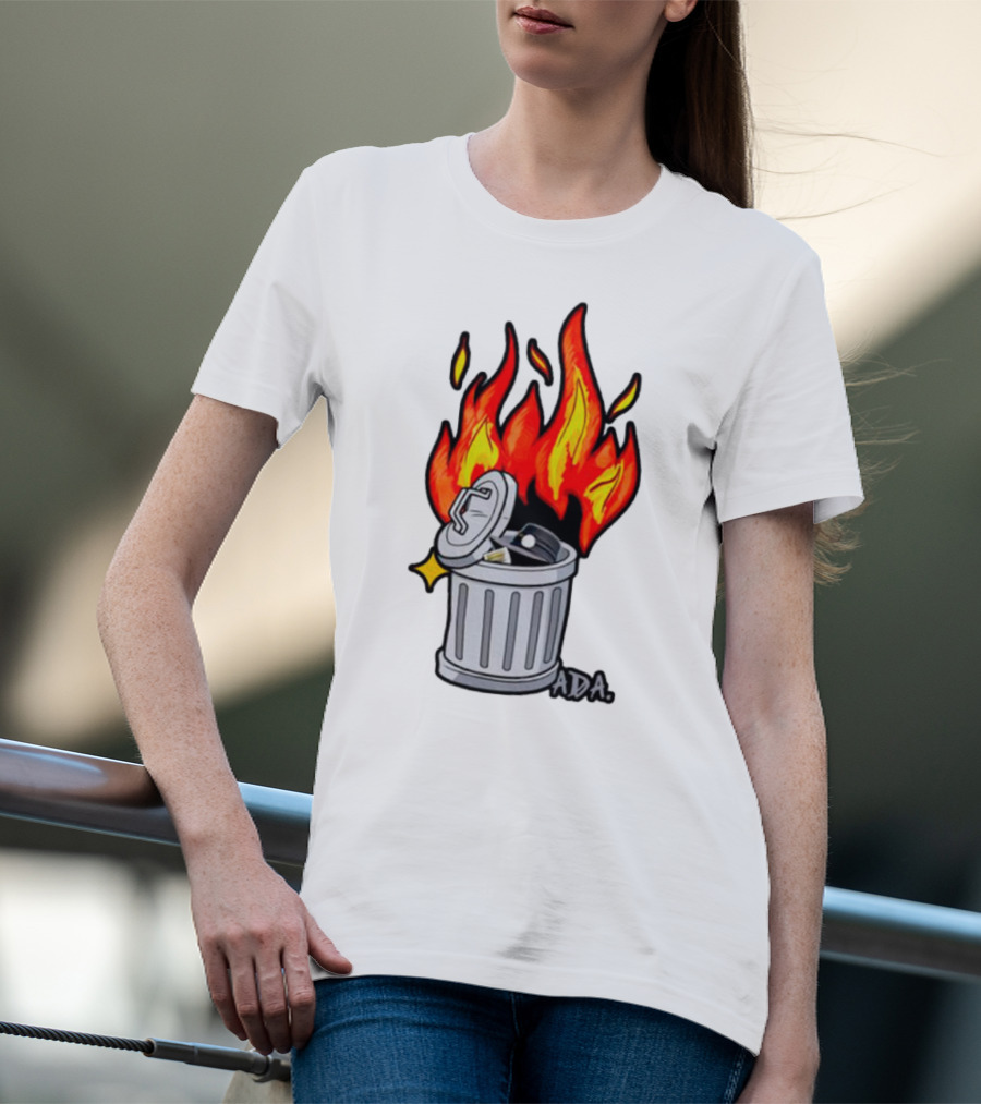 Pittsburgh Pictionary Trash Fire ADA Flames T-Shirt