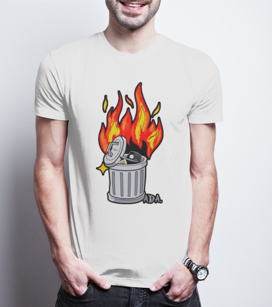 Pittsburgh Pictionary Trash Fire ADA Flames T-Shirt