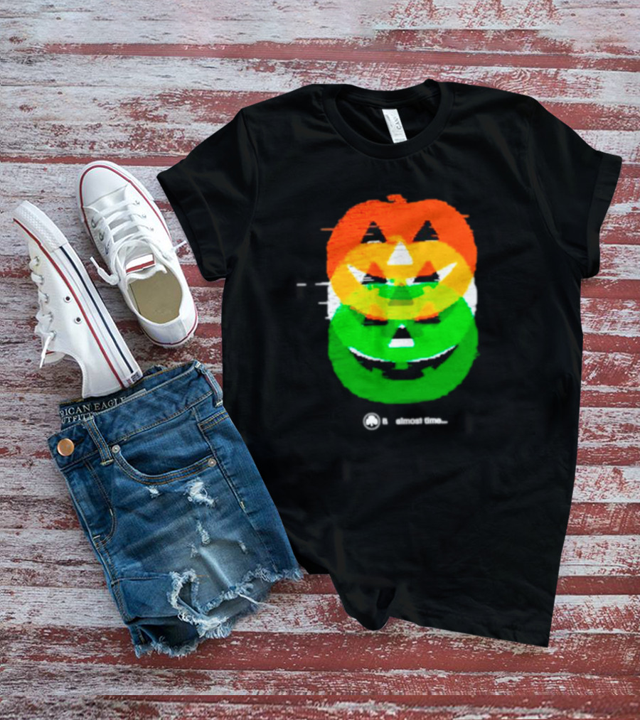 Pumpkin Glitch It's Almost Time T-Shirt