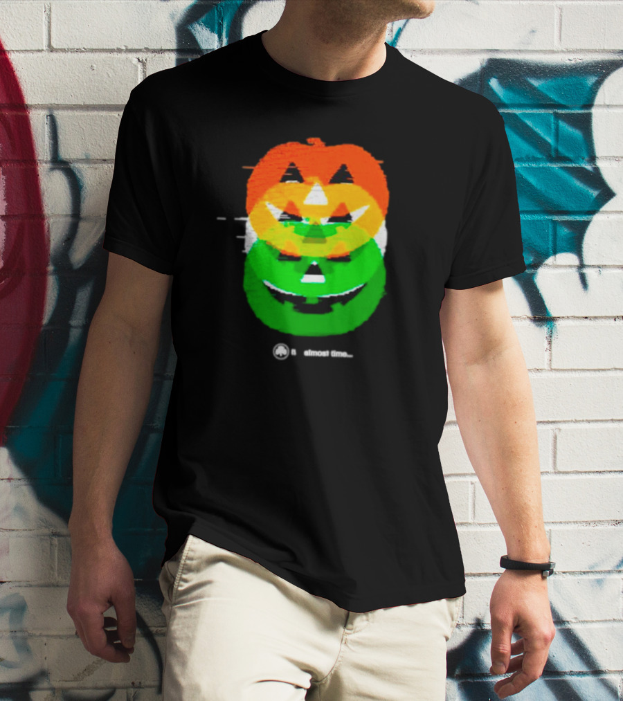 Pumpkin Glitch It's Almost Time T-Shirt
