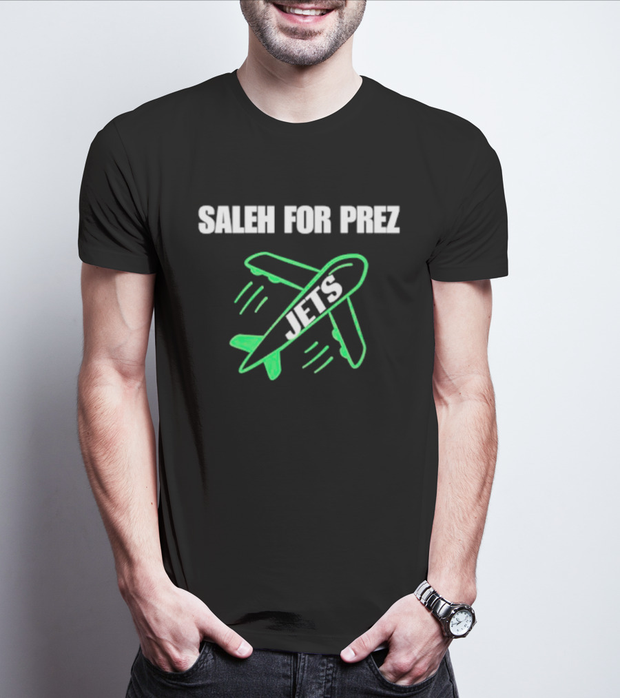 SALEH FOR PREZ JETS AIRPLANE DESIGN NEW YORK JETS T-Shirt