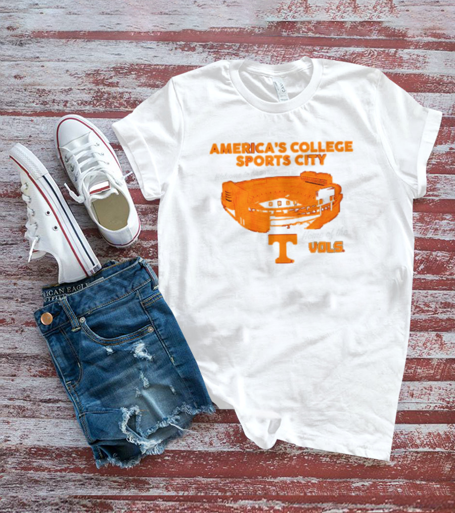 America’s College Sports City Neyland Stadium Tennessee Volunteers Home Of The Vols T-Shirt