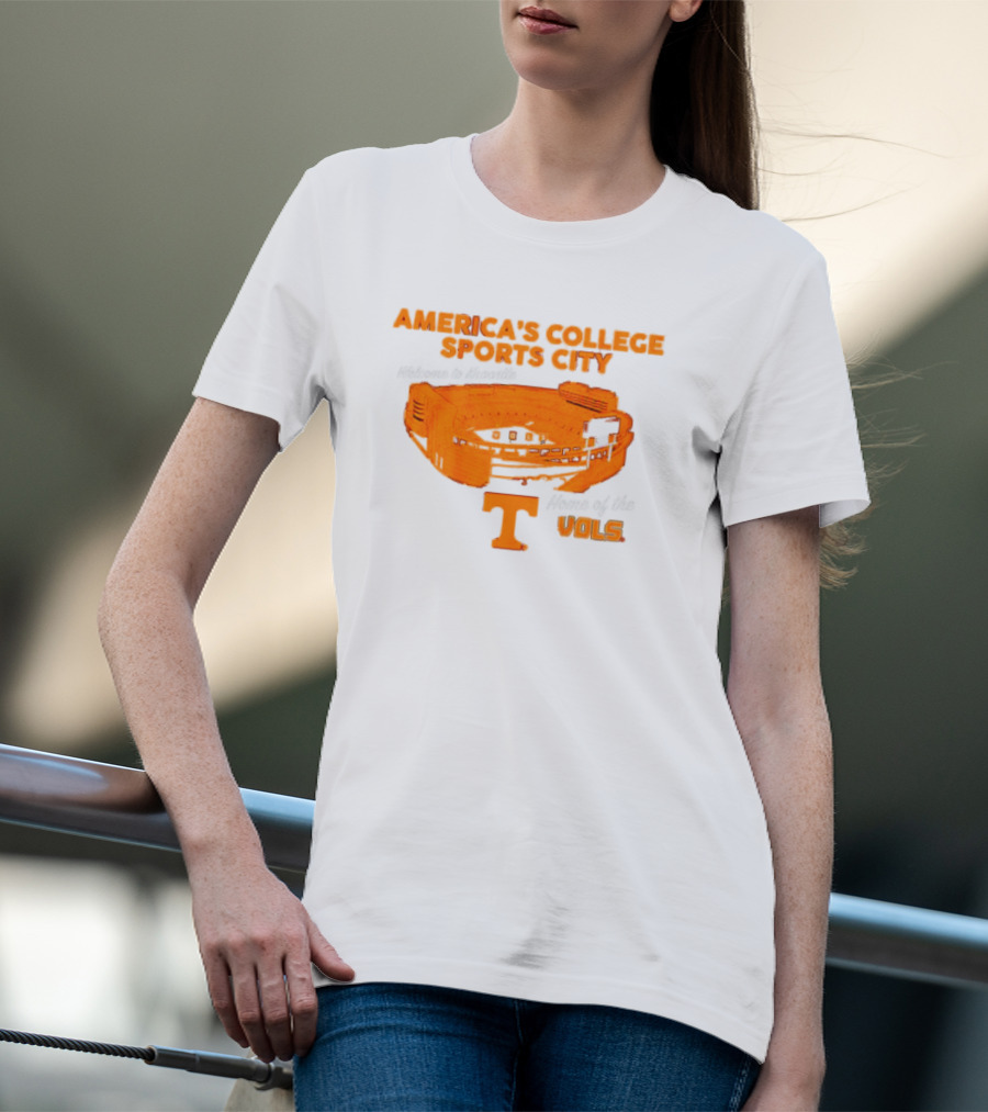 America’s College Sports City Neyland Stadium Tennessee Volunteers Home Of The Vols T-Shirt