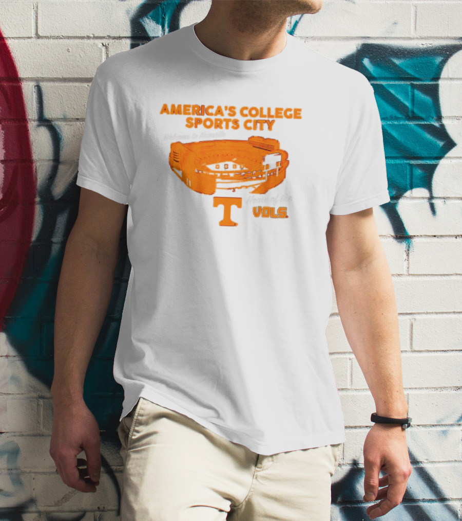 America’s College Sports City Neyland Stadium Tennessee Volunteers Home Of The Vols T-Shirt