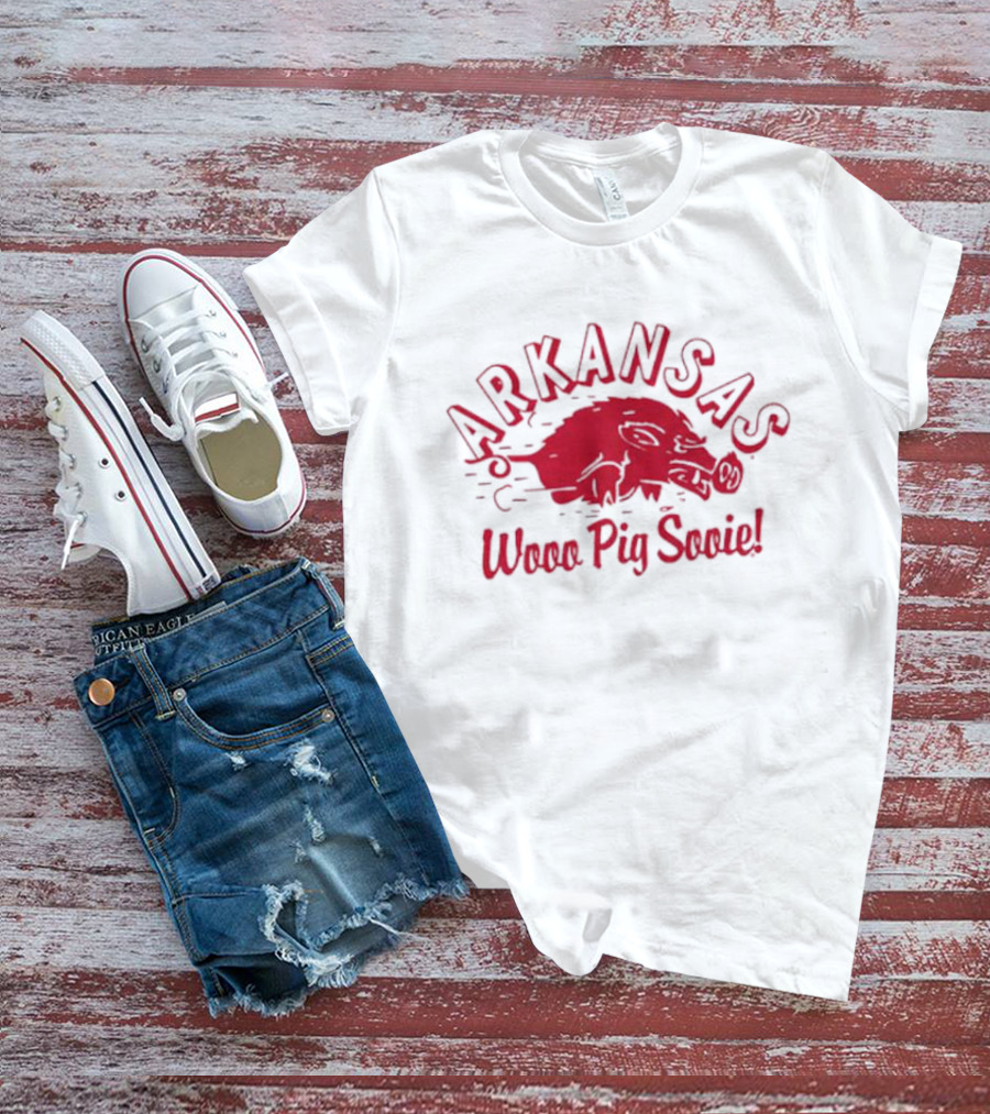 Arkansas Football Wooo Pig Sooie T-Shirt