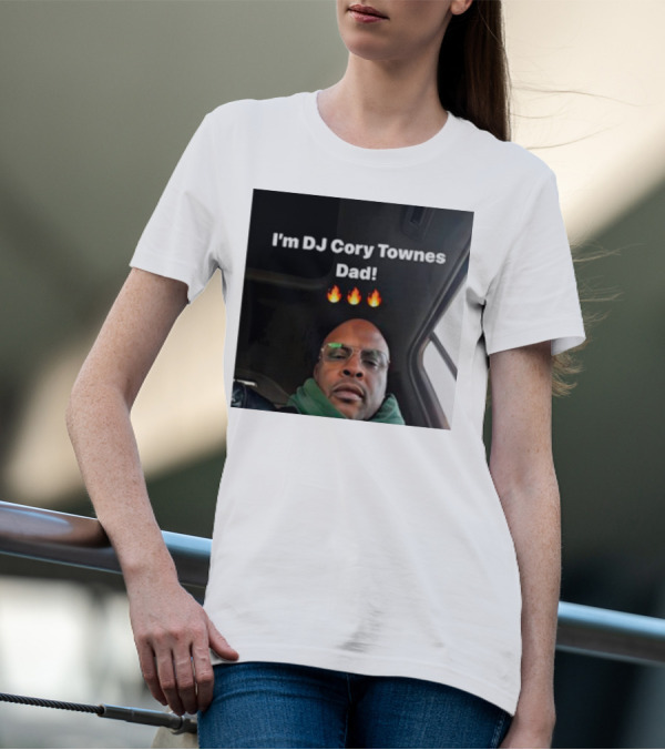 I’m DJ Cory Townes Dad Flames Emojis T-Shirt