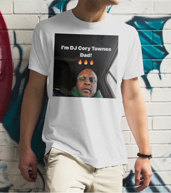 I’m DJ Cory Townes Dad Flames Emojis T-Shirt