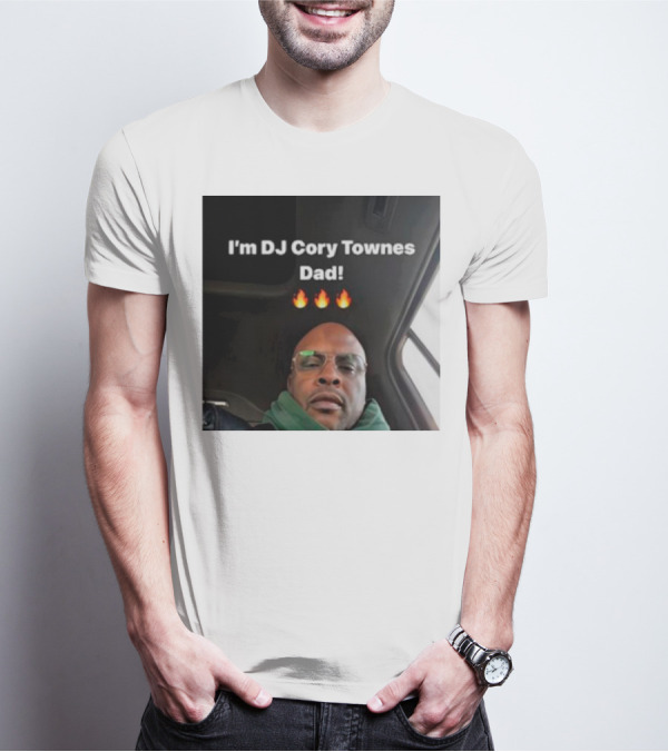 I’m DJ Cory Townes Dad Flames Emojis T-Shirt