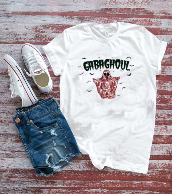 Gabaghoul Halloween Ghost With Bat Accents T-Shirt