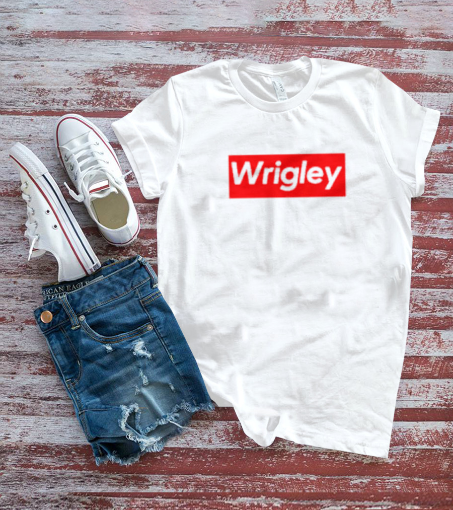 Wrigley Classic Logo Red White T-Shirt